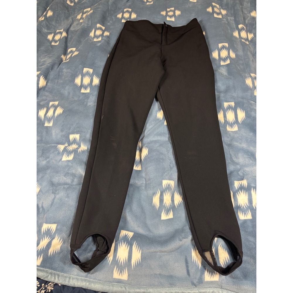 AFRC Boulder Gear Schoeller WB-400 Black Stirrup Ski Pants Womens 27 Waist
